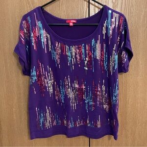 🚫SOLD🚫 BONGO Sequin Tshirt